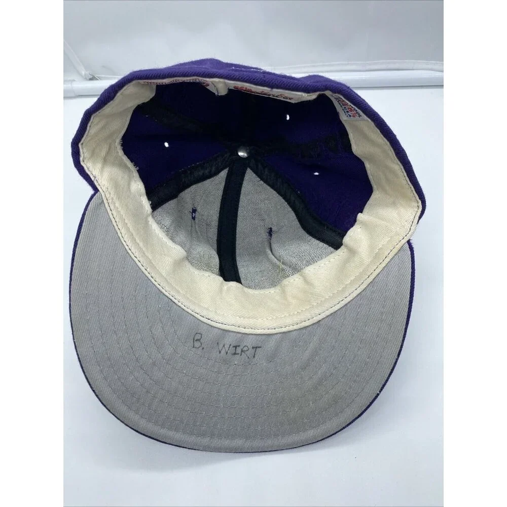 Salem Avalanche Purple Cap Hat Fitted 6 7/8 New Era 5950 Youth Wool Minor League